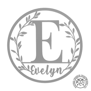 Rusted Orange Craftworks Co. OPTIONS_HIDDEN_PRODUCT Special Offer Vine Outdoor Monogram Wreaths for Front Door