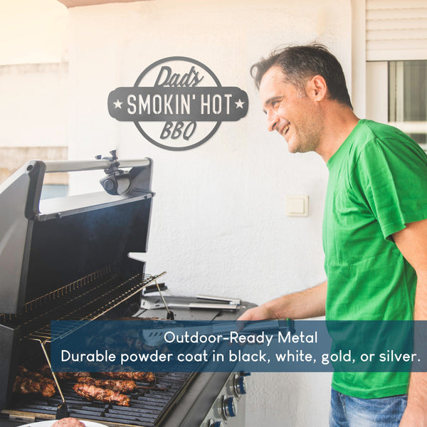 Rusted Orange Craftworks Co. Outdoor Grill Accessories [COL] Smokin' Hot Plaques - Personalized Outdoor Hanging Barbecue Signs