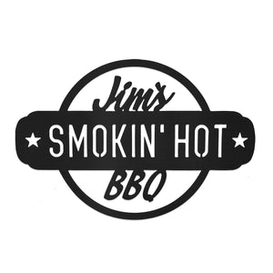 Rusted Orange Craftworks Co. Outdoor Grill Accessories [COL] Smokin' Hot Plaques - Personalized Outdoor Hanging Barbecue Signs