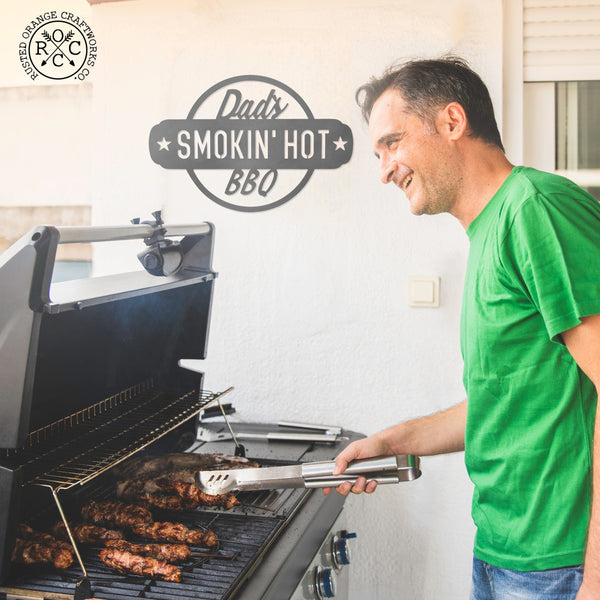 Rusted Orange Craftworks Co. Outdoor Grill Accessories Smokin' Hot Plaques - Personalized Outdoor Hanging Barbecue Signs