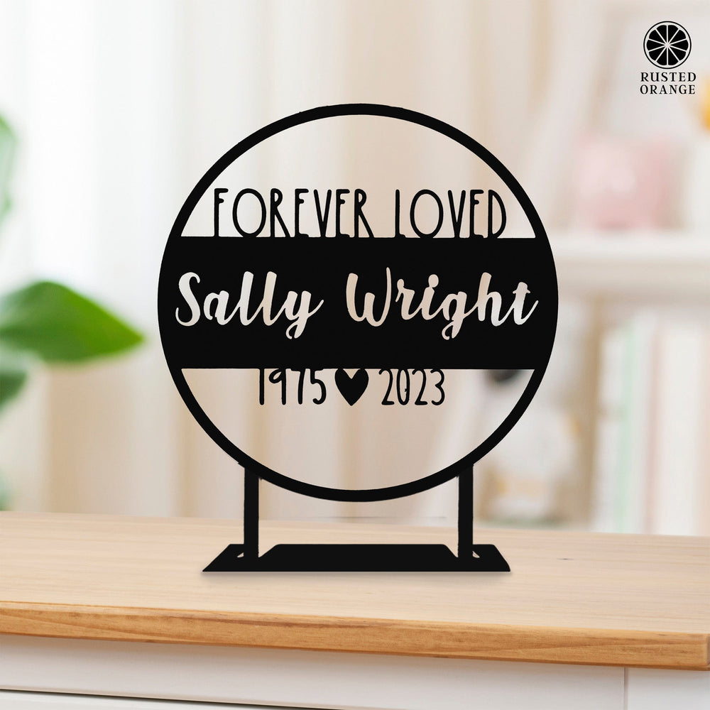 Rusted Orange Craftworks Co. Personalized Memorial Plaques – Ornament or Tabletop Style