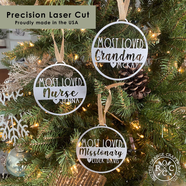 Rusted Orange Craftworks Co. Personalized VIP Thank You Gift Ornament for 1 - Appreciation Gifts For Friends and Loved Ones