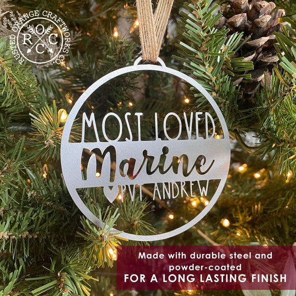 Rusted Orange Craftworks Co. Personalized VIP Thank You Gift Ornament for 1 - Appreciation Gifts For Friends and Loved Ones