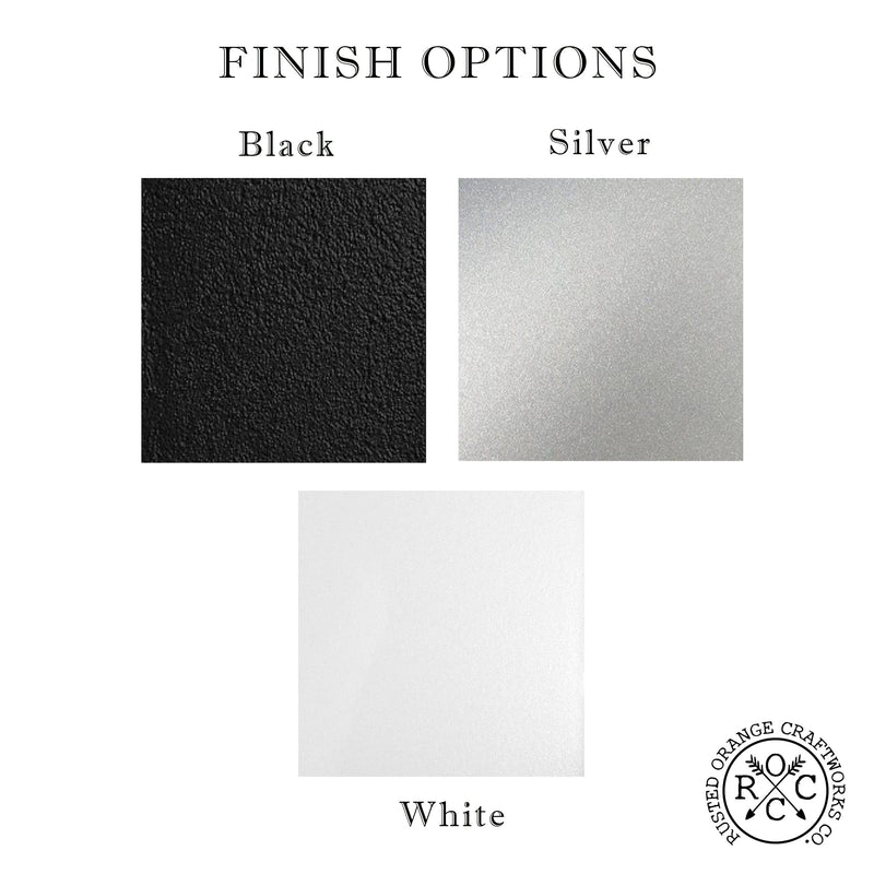 finish options comparison sheet