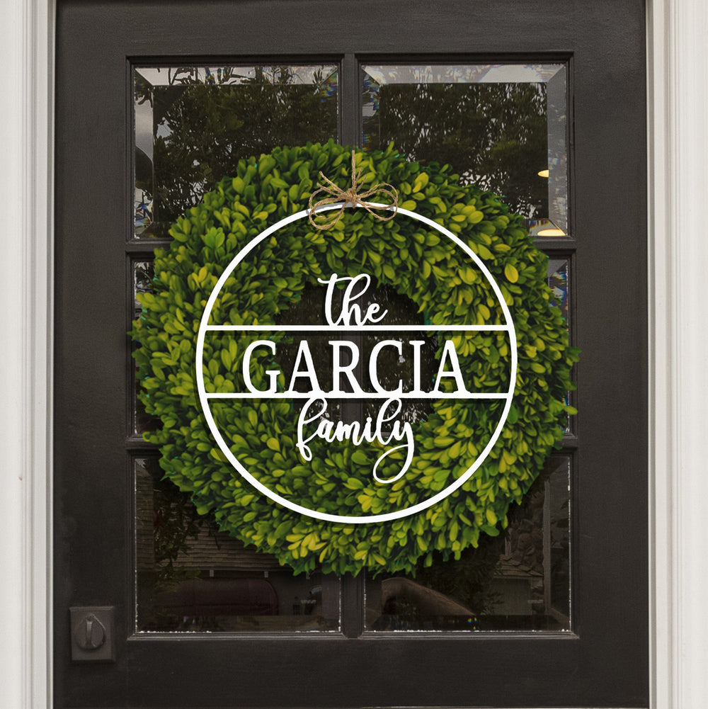 Rusted Orange Craftworks Co. Posters, Prints, & Visual Artwork [COL] Chandler Family Sign - 4 Sizes - Personalized Circle Family Name Sign