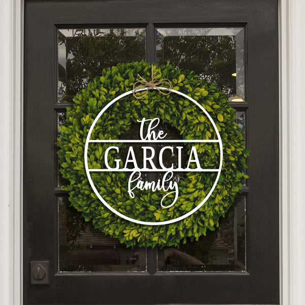 Rusted Orange Craftworks Co. Posters, Prints, & Visual Artwork [COL] Chandler Family Sign - 4 Sizes - Personalized Circle Family Name Sign