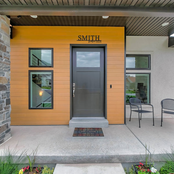 Rusted Orange Craftworks Co. Posters, Prints, & Visual Artwork [COL] Our Happy Family  - 2 Styles Personalized Family Name Signs For Home Decor