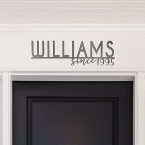 Rusted Orange Craftworks Co. Posters, Prints, & Visual Artwork [COL] Our Happy Family  - 2 Styles Personalized Family Name Signs For Home Decor