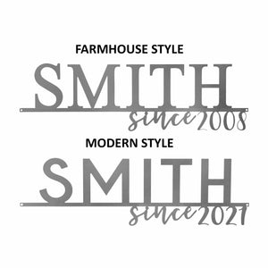 Rusted Orange Craftworks Co. Posters, Prints, & Visual Artwork [COL] Our Happy Family  - 2 Styles Personalized Family Name Signs For Home Decor