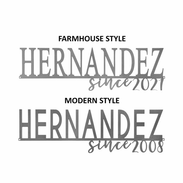 Rusted Orange Craftworks Co. Posters, Prints, & Visual Artwork [COL] Our Happy Family  - 2 Styles Personalized Family Name Signs For Home Decor