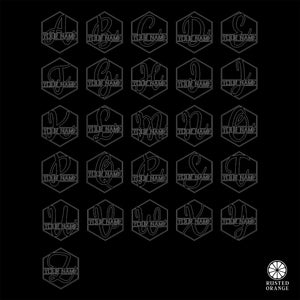 Rusted Orange Craftworks Co. Posters, Prints, & Visual Artwork Hexagon Monogram - 2 Sizes - Personalized Metal Family Name Sign For Home Decor