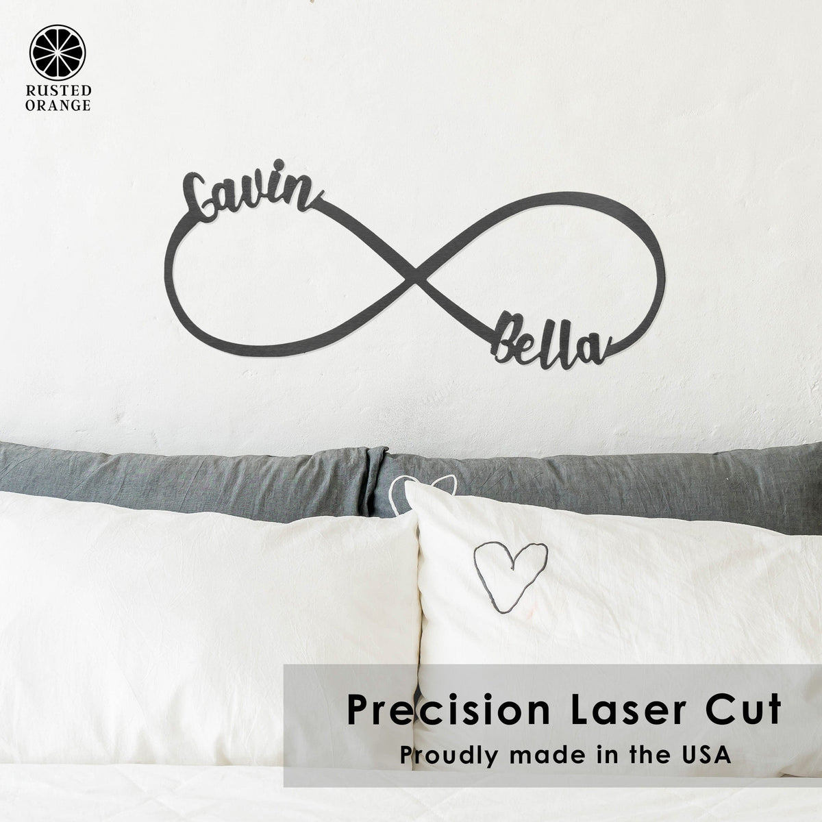 Infinity Sign- bedroom wall decor for couples, anniversary and wedding