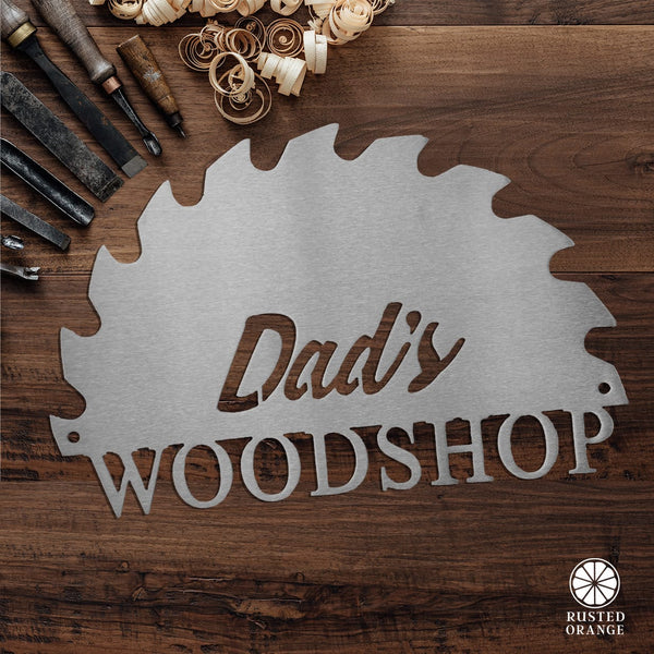 Rusted Orange Craftworks Co. Posters, Prints, & Visual Artwork Just For Him Personalized Signs - BBQ, Garage, and Workshop Metal Wall Art