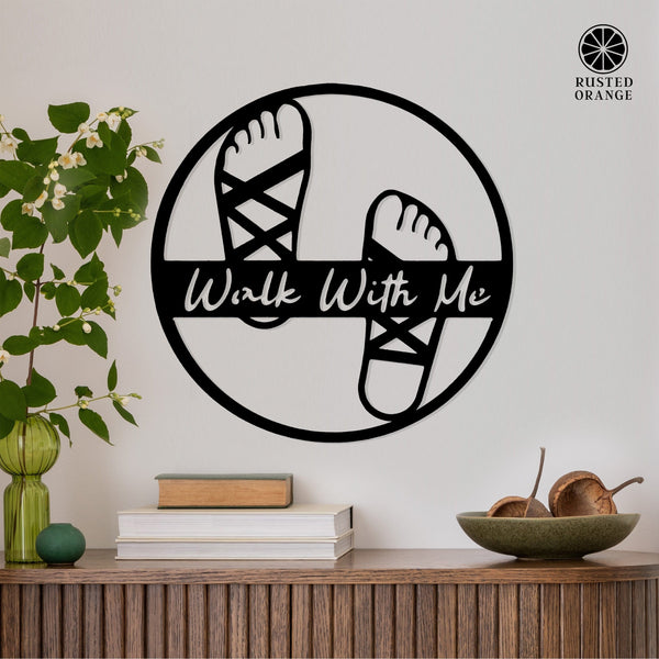 Rusted Orange Craftworks Co. Religious & Ceremonial Walk With Me Youth Collection – Gifts for Young Women & Young Men | Keychains, Tabletop Signs, Ornaments, or Wall Décor | Christian Youth Group Gifts