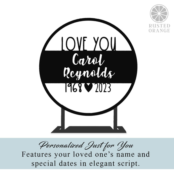 Rusted Orange Craftworks Co. Remembrance Tabletop Plaque