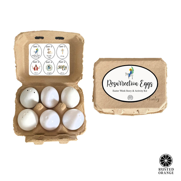 Rusted Orange Craftworks Co. Resurrection Eggs - Easter Week Story & Activity Kit