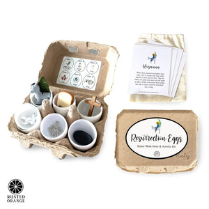 Rusted Orange Craftworks Co. Resurrection Eggs - Easter Week Story & Activity Kit