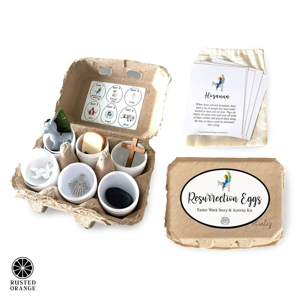 Rusted Orange Craftworks Co. Resurrection Eggs - Easter Week Story & Activity Kit