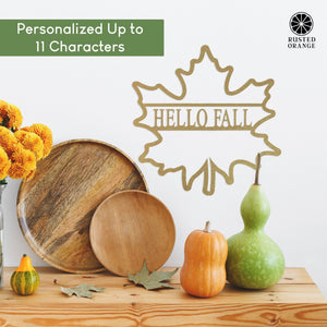 Rusted Orange Craftworks Co. Seasonal & Holiday Decorations Autumn Leaves and Pumpkin Please Collection - Halloween Wall Decor