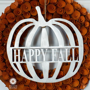 Rusted Orange Craftworks Co. Seasonal & Holiday Decorations Autumn Leaves and Pumpkin Please Collection - Halloween Wall Decor