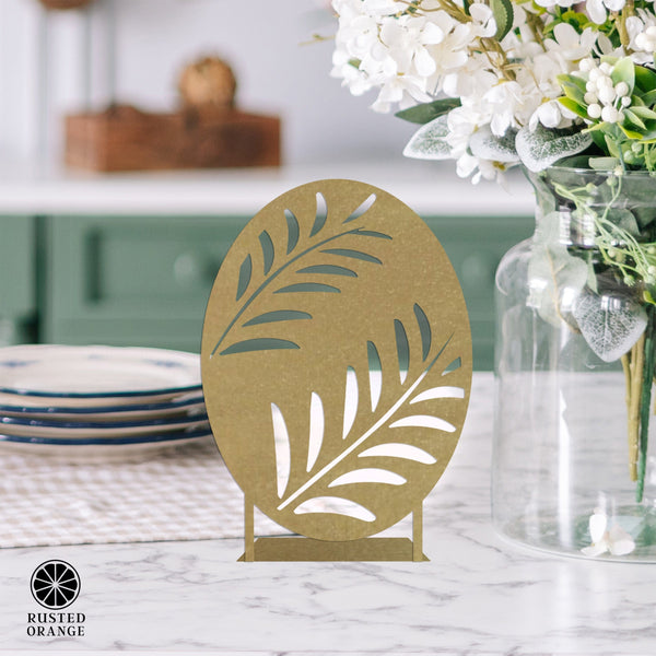 Rusted Orange Craftworks Co. Seasonal & Holiday Decorations Elegant Metal Easter Egg Decor – Tabletop Cutout 3 Designs