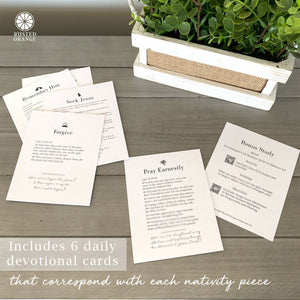 Rusted Orange Craftworks Co. Seasonal & Holiday Decorations Holy Week Easter Advent - A Simple Family Tradition - Christian Easter Resurrection Scene Set