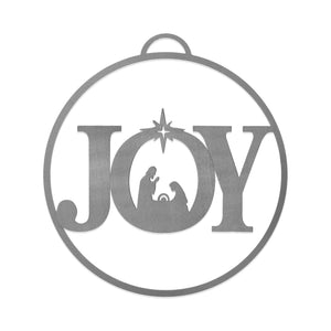 Rusted Orange Craftworks Co. Seasonal & Holiday Decorations Joy Nativity (3 pack) Blowout - Nativity Ornaments - 5 pack - Metal Christmas Tree Ornaments