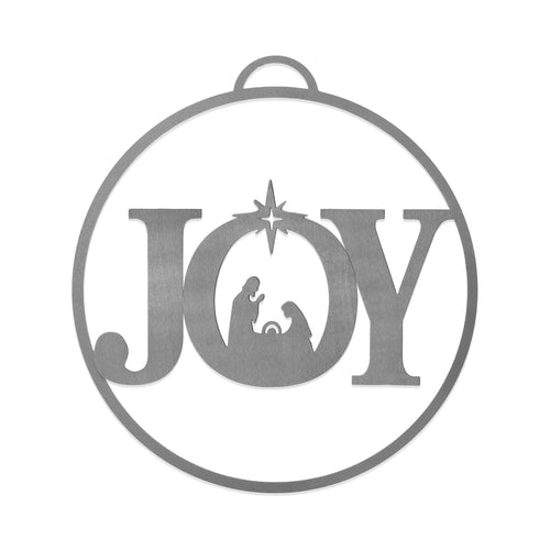 Rusted Orange Craftworks Co. Seasonal & Holiday Decorations Joy Nativity (3 pack) Blowout - Nativity Ornaments - 5 pack - Metal Christmas Tree Ornaments