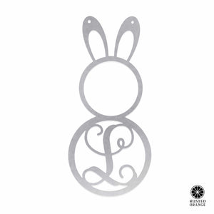 Rusted Orange Craftworks Co. Seasonal & Holiday Decorations Peter Cottontail Monogram - Door Wreaths for Front Door Outside