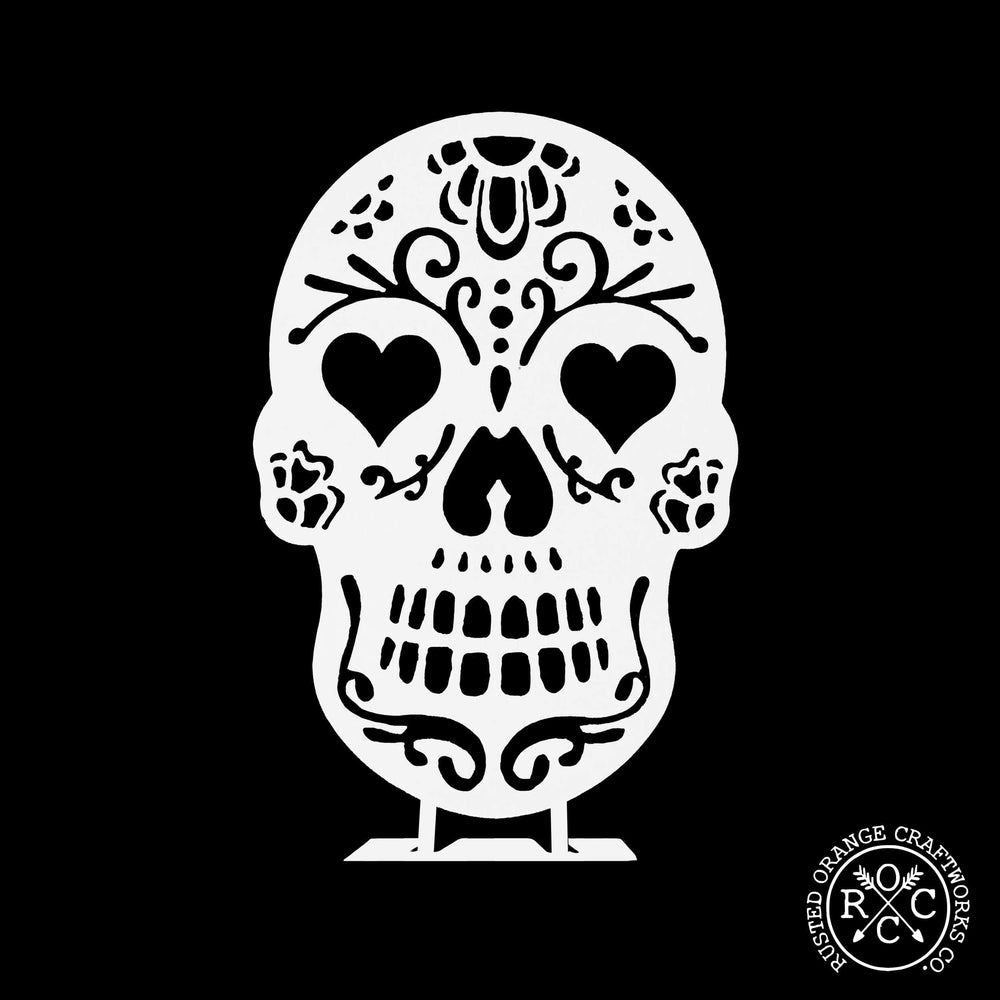 Rusted Orange Craftworks Co. Seasonal & Holiday Decorations Special Offer Sugar Skulls - 5 styles - Sugar Skull Decorations for Day of the Dead