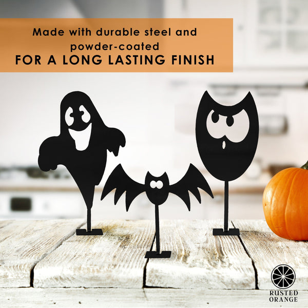 Rusted Orange Craftworks Co. Seasonal & Holiday Decorations Stand Up Halloween Figures - Tabletop Halloween Variety Decor for Home