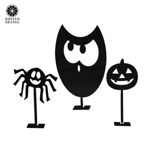 Rusted Orange Craftworks Co. Seasonal & Holiday Decorations Stand Up Halloween Figures - Tabletop Halloween Variety Decor for Home