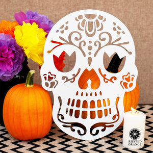 Rusted Orange Craftworks Co. Seasonal & Holiday Decorations Sugar Skulls - 5 styles - Sugar Skull Decorations for Day of the Dead
