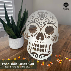 Rusted Orange Craftworks Co. Seasonal & Holiday Decorations Sugar Skulls - 5 styles - Sugar Skull Decorations for Day of the Dead