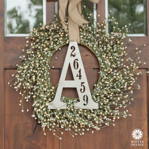 Rusted Orange Craftworks Co. Special Offer Letter Address Plaque - 3 Sizes - Metal Personalized Address Numbers for House