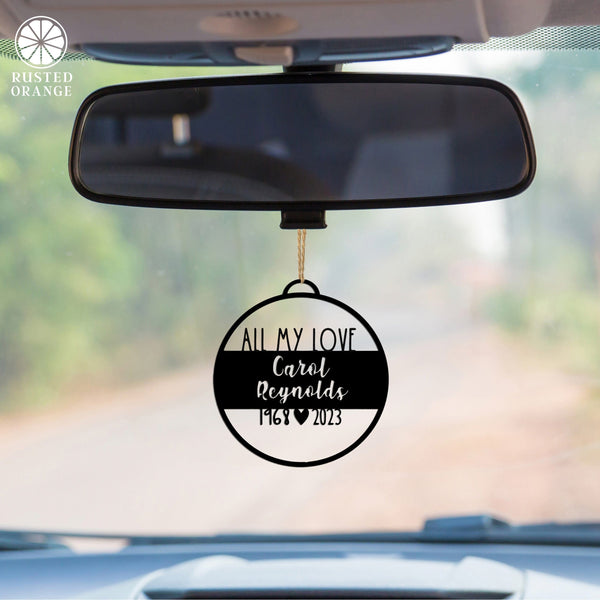 Rusted Orange Craftworks Co. Special Offer Personalized Memorial Ornament - In Memory Ornaments Personalized