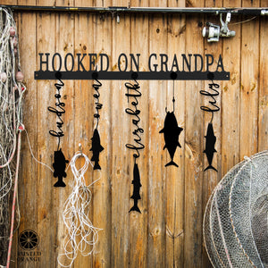 Rusted Orange Craftworks Co. Special Offer Reely Great Family Names Fish Sign Personalized - Father's Day, Dad, Grandpa