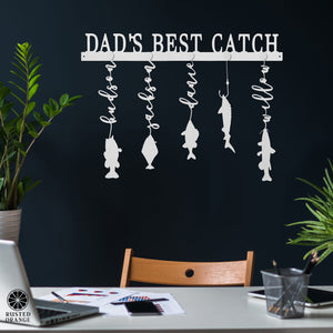 Rusted Orange Craftworks Co. Special Offer Reely Great Family Names Fish Sign Personalized - Father's Day, Dad, Grandpa