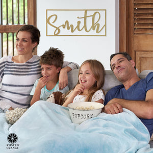 Rusted Orange Craftworks Co. Special Offer What's in a Name Plaque - 3 Sizes - Personalized Metal Family Name Sign