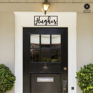 Rusted Orange Craftworks Co. Special Offer What's in a Name Plaque - 3 Sizes - Personalized Metal Family Name Sign