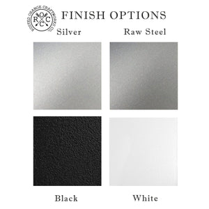 finish options comparison sheet