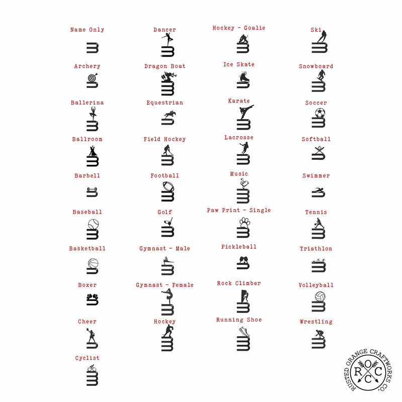 award rack style comparison sheet