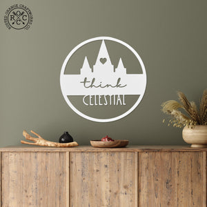 Rusted Orange Craftworks Co. Think Celestial LDS Ornament - General Conference Christmas Ornament