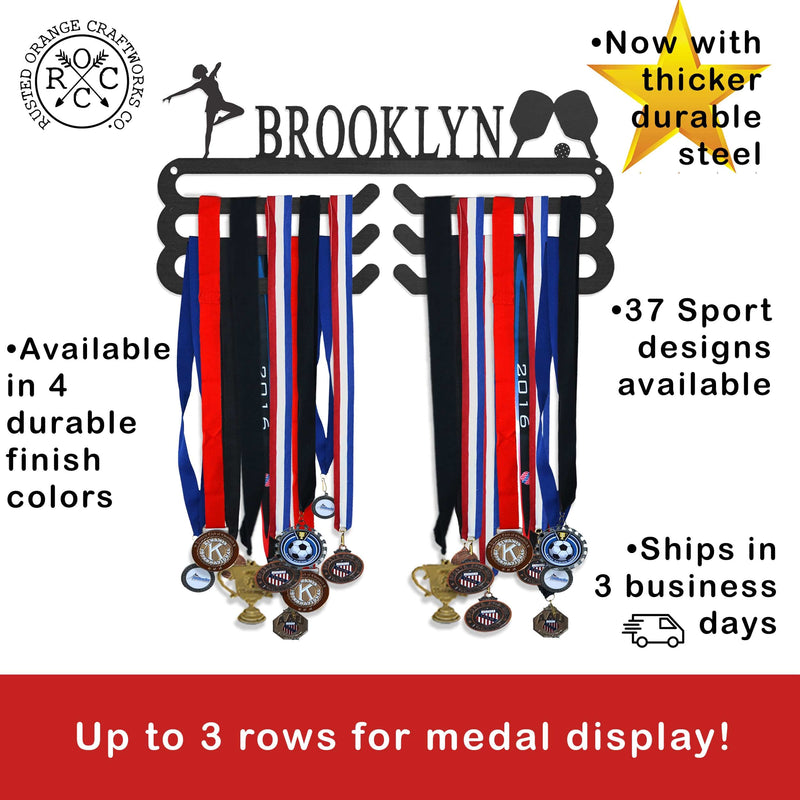 Rusted Orange Craftworks Co. Trophies & Awards Medal Holder - 30+ Styles - Medal Hanger Holder Display Rack for Awards or Ribbons