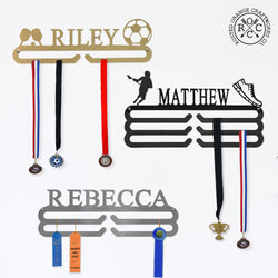 Rusted Orange Craftworks Co. Trophies & Awards Medal Holder - 30+ Styles - Medal Hanger Holder Display Rack for Awards or Ribbons