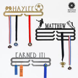 Rusted Orange Craftworks Co. Trophies & Awards Special Offer Medal Holder - 30+ Styles - Medal Hanger Holder Display Rack for Awards or Ribbons