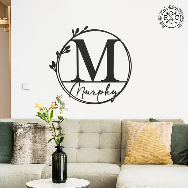 Rusted Orange Craftworks Co. Vine Monogram