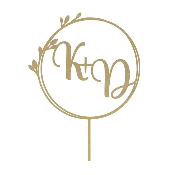 Rusted Orange Craftworks Co. Wedding Ceremony Supplies [COL] Custom Initial Wedding Cake Topper - Personalized Cake Topper for Weddings - Mr and Mrs Cake Topper Decorations Wedding Cake Toppers