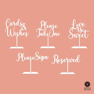 Rusted Orange Craftworks Co. Wedding Ceremony Supplies Love is Sweet Reception Decor - Rustic Wedding Decorations Love Sign