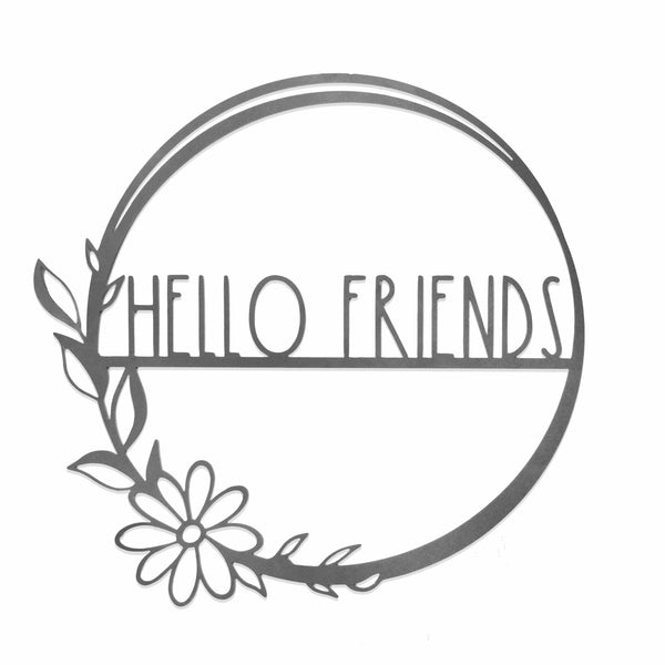 Rusted Orange Craftworks Co. Wreath & Floral Frames [COL] Flower Shop Collection - Personalized Family Custom Name Wall Sign for Wreath